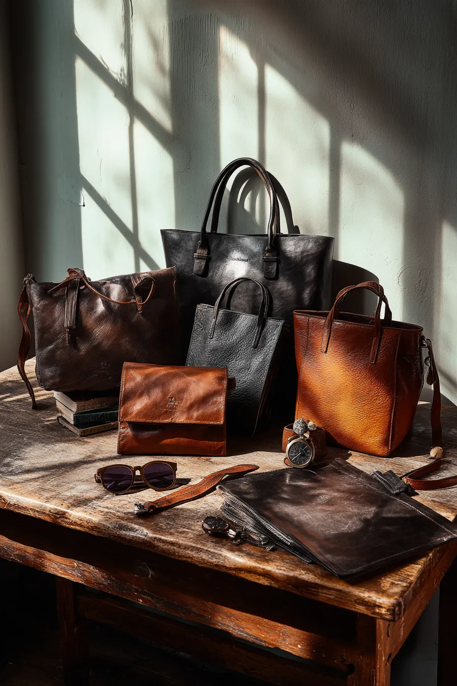 Handgefertigte Ledertaschen